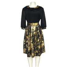 Load image into Gallery viewer, ankara dresses summer 2019 african dresses for women dashiki black dress elegant bazin designer dress festa africa clothing