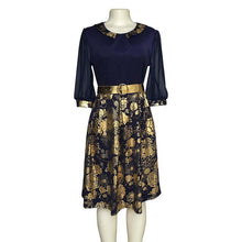 Load image into Gallery viewer, ankara dresses summer 2019 african dresses for women dashiki black dress elegant bazin designer dress festa africa clothing