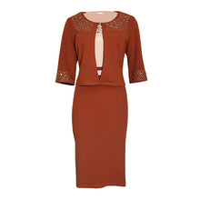 Load image into Gallery viewer, South african 2 pieces dresses set for women dashiki 2019 new vetement femm african clothing bazin ankara office dress nigeria