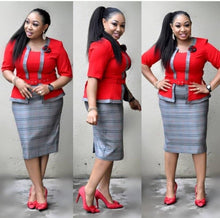 Load image into Gallery viewer, african dresses for women african clothes africa dress print OFFICE Dashiki ladies clothing ankara plus size african women dress