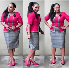 Load image into Gallery viewer, african dresses for women african clothes africa dress print OFFICE Dashiki ladies clothing ankara plus size african women dress